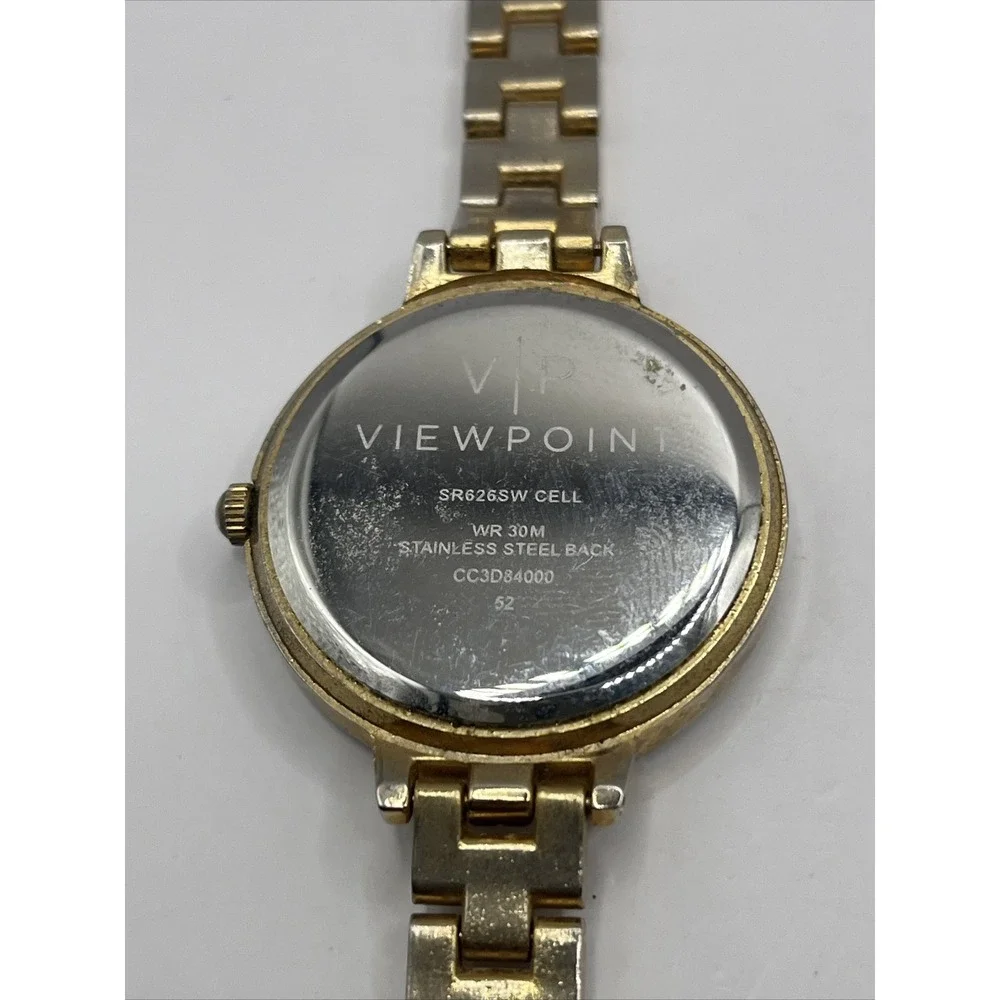 Viewpoint by Timex Women's Quartz Watch 34mm Case Black Dial-‎ New Battery